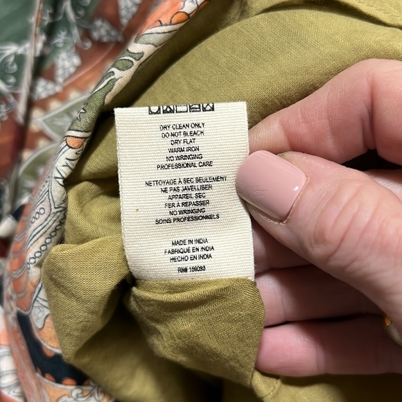 Chufy | Memories of Ancient Burma Flutter Sleeve Mini Dress Size Small - Picture 12 of 12